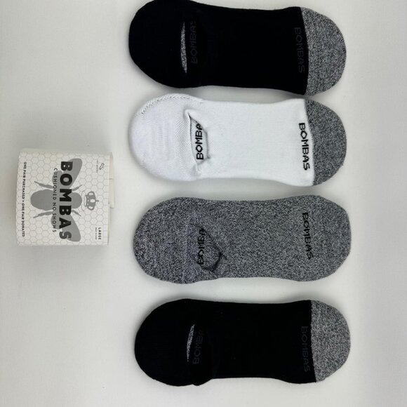 Bombas Cushioned No Show Socks 4-Pack - Picture 4 of 4